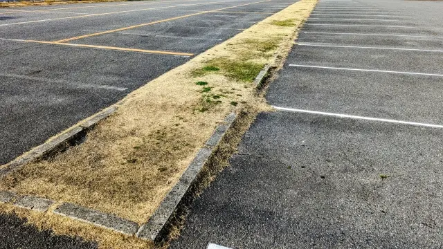 駐車場の草刈り実績